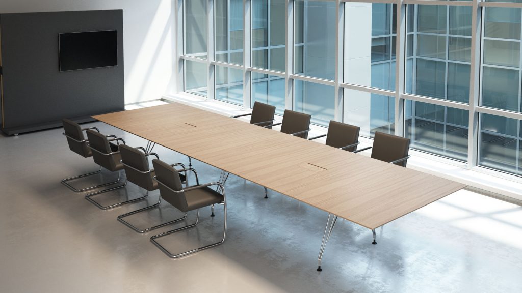 Mesas de reunión a medida. Mesa de juntas A1 por BK Contract.