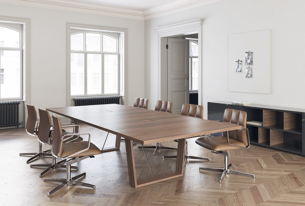 Tables de réunion sur mesure. Table de conférence W par BK Contract