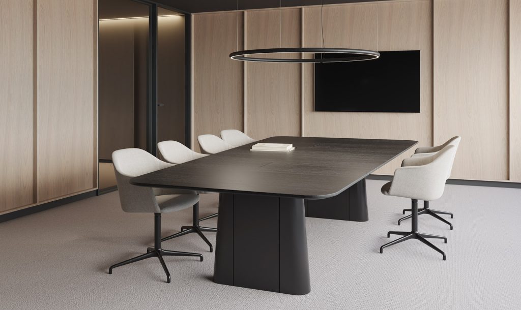 Tables de réunion sur mesure. Table de conférence Curve par BK Contract